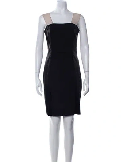 Pre-owned Vera Wang Acetate Mini Dress In Blue