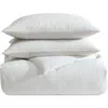 Vera Wang Bark Textured Comforter Set In White