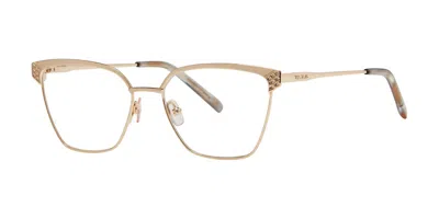 Vera Wang Bree Gold Women's Glasses Gold Size 52 - Free Lenses - Blue Light Block Available