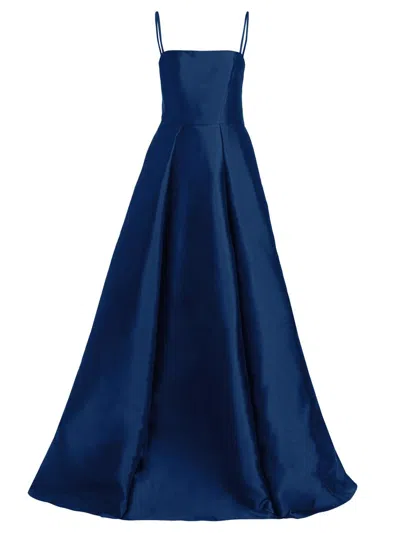 Vera Wang Bride Women's Diane Sleeveless Fit & Flare Gown In Blue