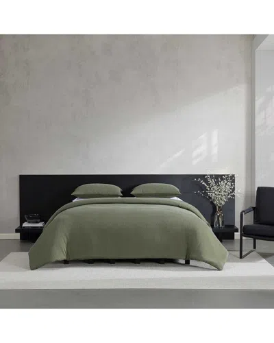 Vera Wang Carved Lines Matelassé Comforter Set In Green