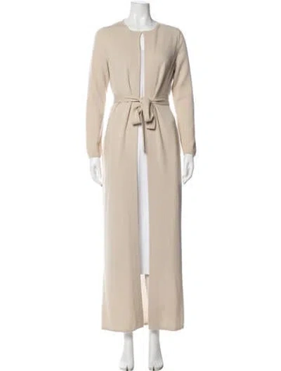 Pre-owned Vera Wang Cashmere Trench Coat In Neutral