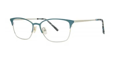 Vera Wang Charlene Teal Occhiali Da Vista Blu Per Uomo (solo Montatura) In Green