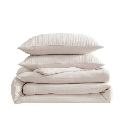 Vera Wang Chenille Beige Reversible Comforter Set In Beige;tan