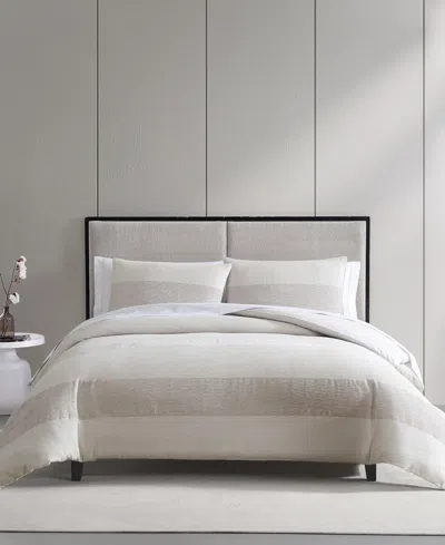 Vera Wang Chenille Waffle Stripe 3-pc. Comforter Set, King In Moonlight