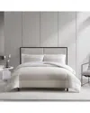 Vera Wang Chenille Waffle Stripe Duvet Cover Set