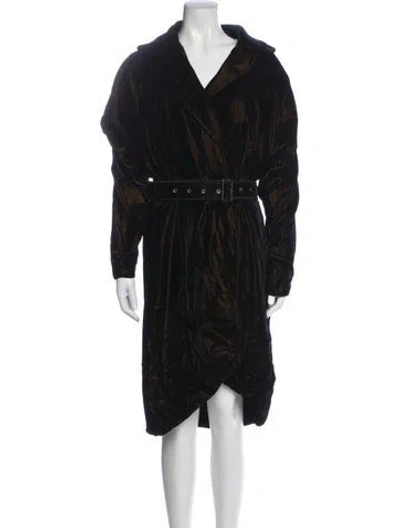 Pre-owned Vera Wang Coat In Black