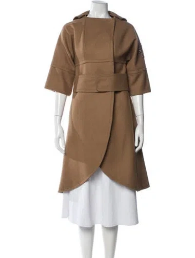 Pre-owned Vera Wang Coat In Brown