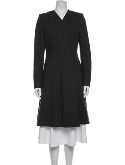 Pre-owned Vera Wang Coat In Gray