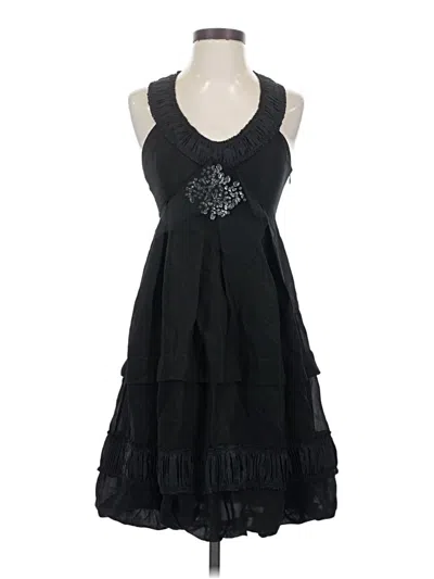 Pre-owned Vera Wang Cocktail Dress In Black
