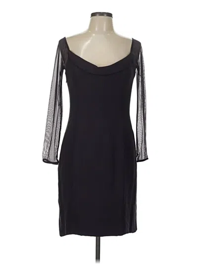 Pre-owned Vera Wang Cocktail Dress In Black