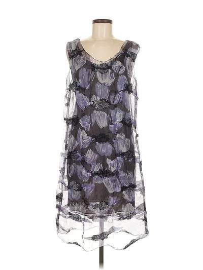 Pre-owned Vera Wang Cocktail Dress In Gray