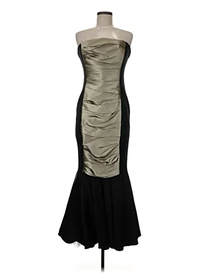 Pre-owned Vera Wang Cocktail Dress In Silver