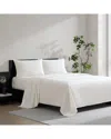 Vera Wang Cool Comfort Cotton Percale Solid Sheet Set In White