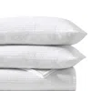 Vera Wang Cotton Voile 3 Piece Quilt Set, Queen In White