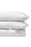 Vera Wang Cotton Voile Queen Quilt Set In White