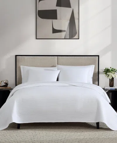 Vera Wang Cotton Voile Solid 3-pc. Quilt Set, Queen