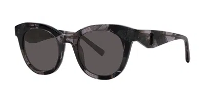 Vera Wang Cynthia Black Swatch Women's Sunglasses Black Size 49 - Free Rx Lenses  - Free Rx Lenses In Brown