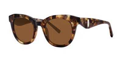 Vera Wang Cynthia Tortoise Swatch Women's Sunglasses Tortoiseshell Size 49 - Free Rx Lenses  - Free Rx Lenses In Brown