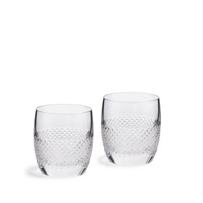 Vera Wang Diamond Mosaic Tumbler Pair In Clear