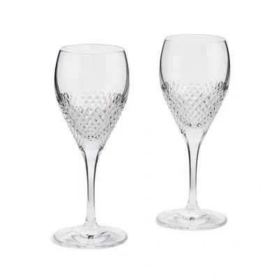 Vera Wang Diamond Mosaic Wine Pair In Clear