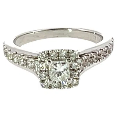 Pre-owned Vera Wang Diamond Ring Set In 18ct White Gold, 0.69ct