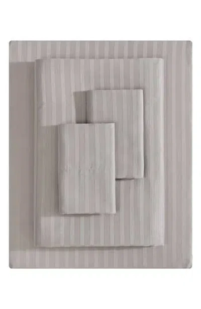 Vera Wang Dobby Stripe Sheet Set In French Clay