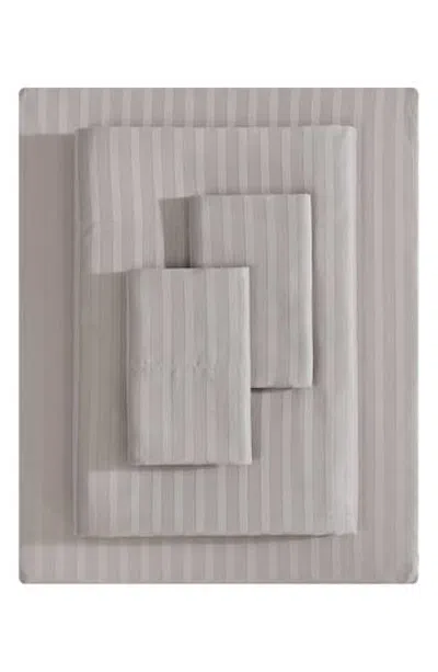Vera Wang Dobby Stripe Sheet Set In Gray