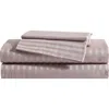 Vera Wang Dobby Stripe Sheet Set In Neutral