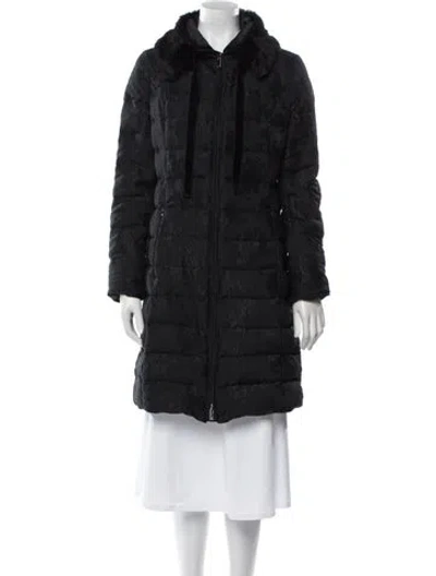 Pre-owned Vera Wang Down Coat In Blue