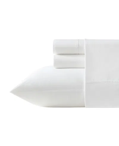 Vera Wang Egyptian 200-thread Count Cotton Solid 4-pc. Sheet Set, Queen In White