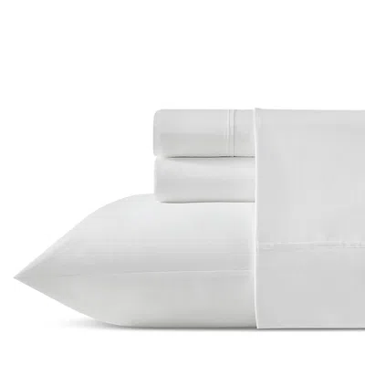 Vera Wang Egyptian Cotton Solid 4 Piece Sheet Set, Queen In White
