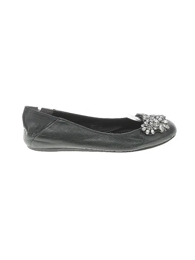 Pre-owned Vera Wang Flats In Black