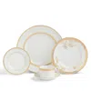 Vera Wang For Wedgwood Vera Wang Lace Gold Dinnerware Set, 5 Pieces