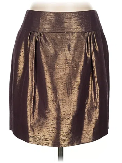 Pre-owned Vera Wang Formal Skirt In Gold