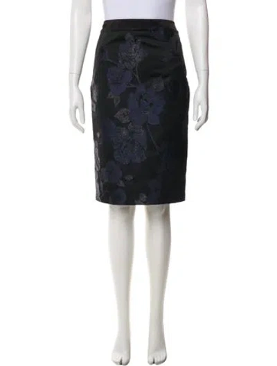 Pre-owned Vera Wang Glitter Accents Knee-length Skirt In Multi