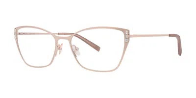Vera Wang Grete Rose Women's Glasses Gold Size 56 - Free Lenses - Blue Light Block Available In Brown