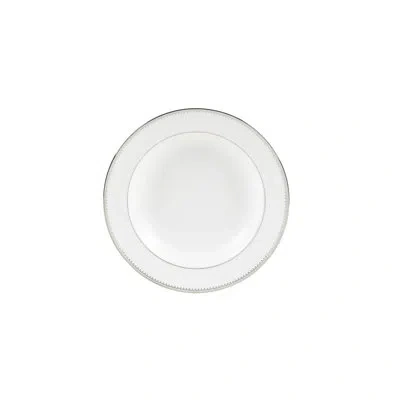 Vera Wang Grosgrain Rim Soup 9" In Silver
