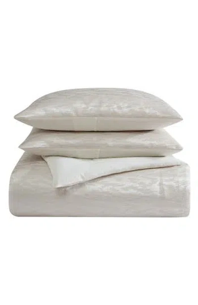 Vera Wang Illusion 3-piece Comforter & Shams Set In Porcelain