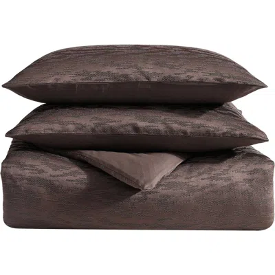 Vera Wang Illusion Comforter & Shams Set In Bittersweet Brown