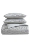 Vera Wang Illusion Duvet & Sham Set In Silver Grey