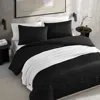 Vera Wang Illusion Textured 3 Piece Comforter Set, Queen In Black