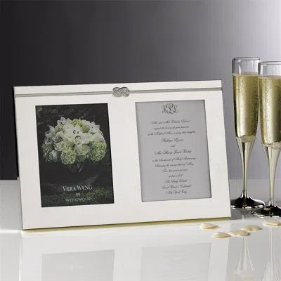 Vera Wang Infinity Double Invitation Picture Frame In Silver