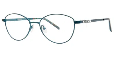 Vera Wang Joyce Jade Occhiali Da Vista Blu Per Donna (solo Montatura) In Green