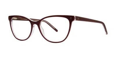 Vera Wang Justine Women's Glasses, Burgundy, Size 55