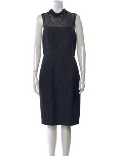 Pre-owned Vera Wang Lace Pattern Knee-length Dress W/ Tags In Multi