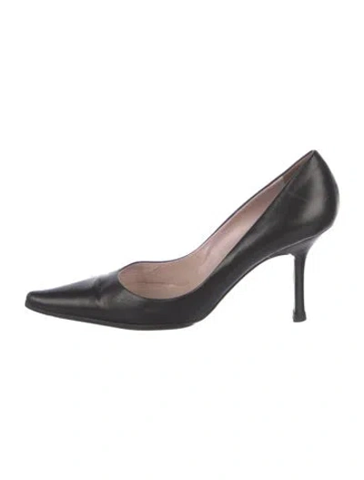 Pre-owned Vera Wang Leather Pumps In Blue