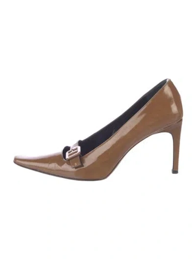 Pre-owned Vera Wang Leather Pumps In Brown