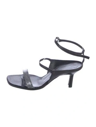 Pre-owned Vera Wang Leather Sandals In Blue