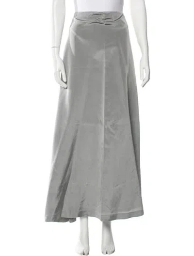 Pre-owned Vera Wang Long Skirt In Grey